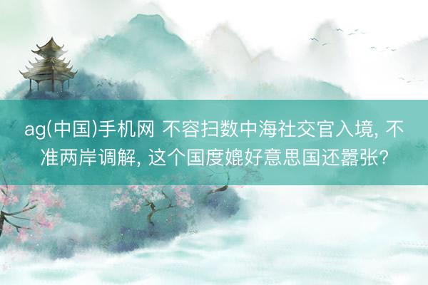 ag(中国)手机网 不容扫数中海社交官入境， 不准两岸调解， 这个国度媲好意思国还嚣张?